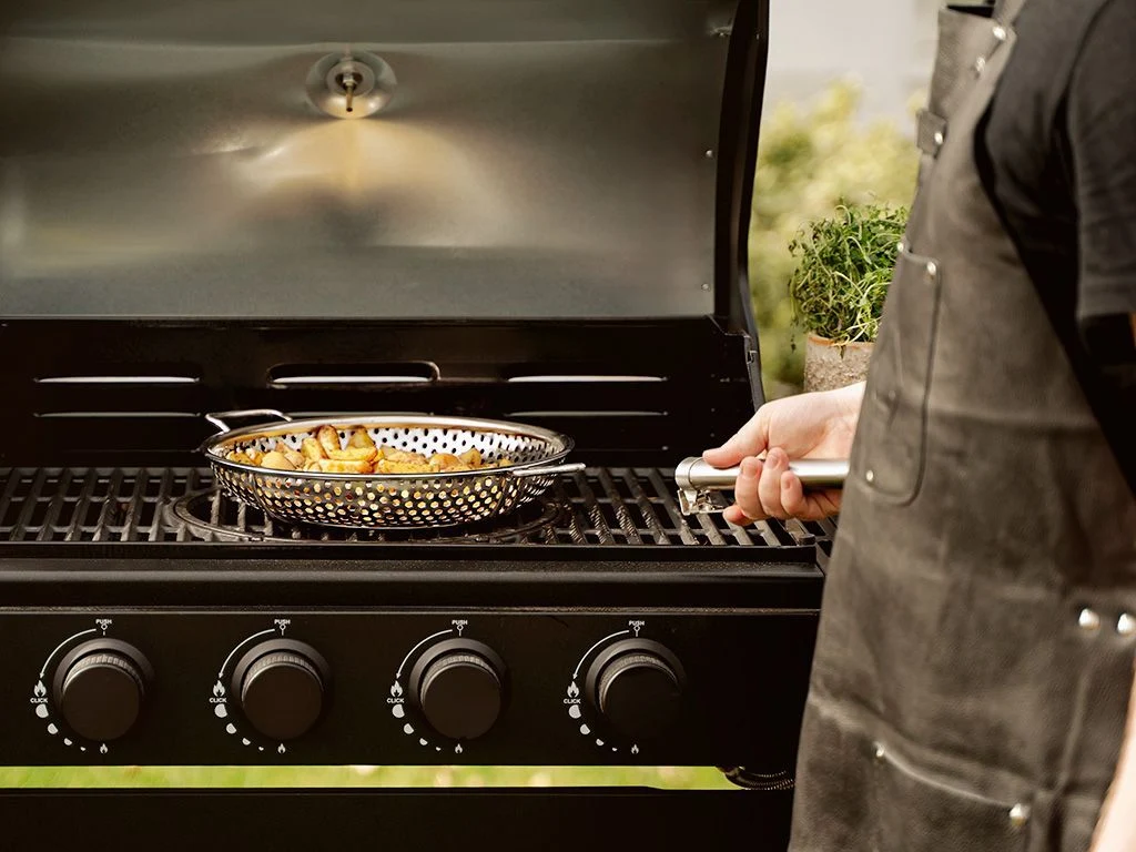 BBQ GRILLPANDE MED AFTAGELIGT HÅNDTAG 28CM - Billede 9