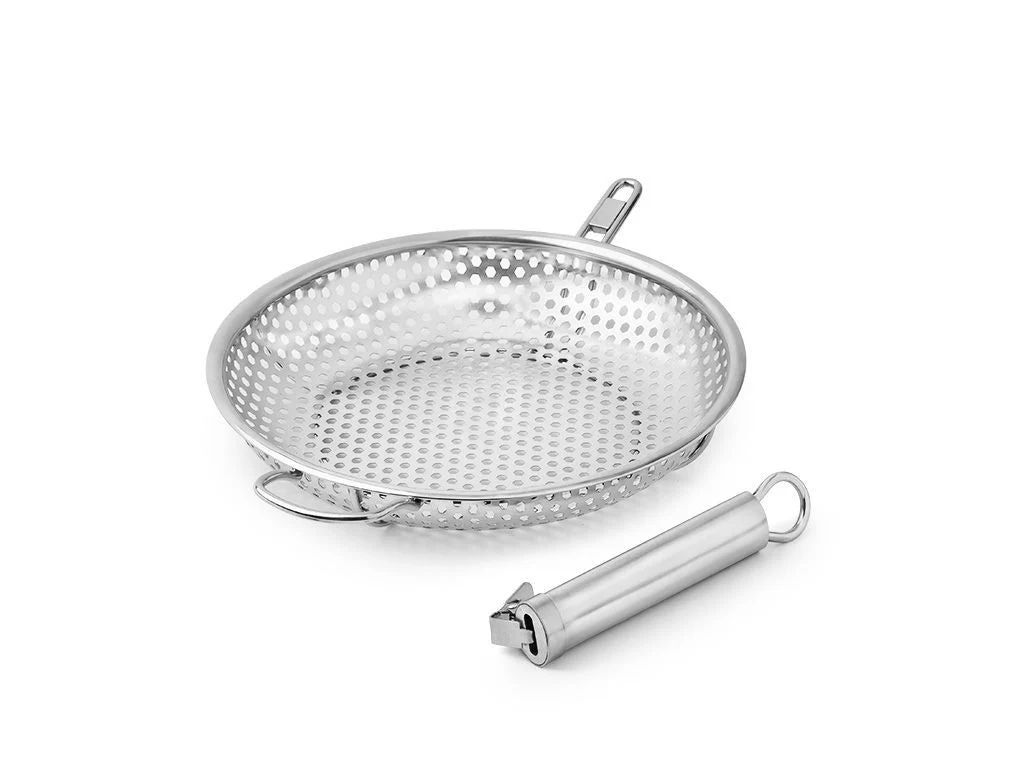 BBQ GRILLPANDE MED AFTAGELIGT HÅNDTAG 28CM - Billede 4