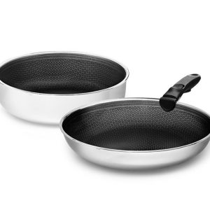 STEGEPANDESÆT MED AFTAGELIGT HÅNDTAG – 2 DELE SAUTÉ