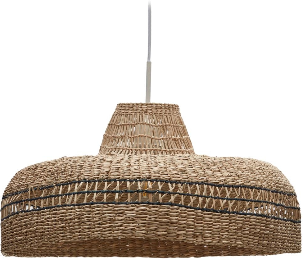 Pendel loftslampe Kave Home Rupia håndvævet naturflet Ø55 cm - Billede 2